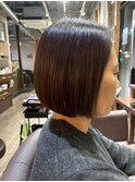 艶感が大人の魅力引き立てる◎ストレートボブ