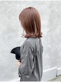 【清澄白河 半個室】 外はねミディアム×オレンジベージュ
