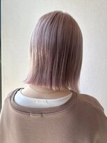 ラフ バイ マグ 南松本(R.A.F. by Mag)&nbsp;春カラー◎ケアブリーチ×ホワイトピンクカラーハイトーンボブ