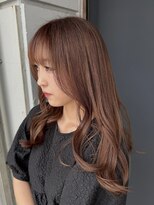 ソアロ(SOARO) 岐阜顔まわりレイヤーロングミルクティーベージュ20代
