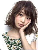 アン 溝の口(un)&nbsp;毛先パーマのふんわりボブ//溝口美容院//un//オージュアサロン