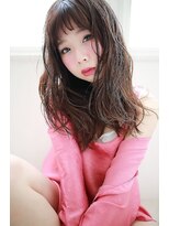 オーバーヘアー 枚方店(over hair) 【over hair】ピンクレッド×セミロングスタイル