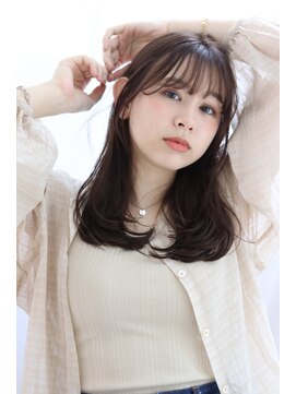 ヘアリゾート ラグーン(hair+resort lagoon) 【lagoon阿部春菜】小顔シースルーバング×毛先ワンカールパーマ