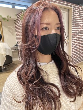 ヘアーデザイン シュシュ(hair design Chou Chou by Yone) ラベンダーアッシュ×ロング♪