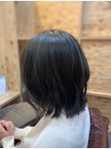 30代40代★ヘルシーレイヤーの無造作カール×ミディアムボブ