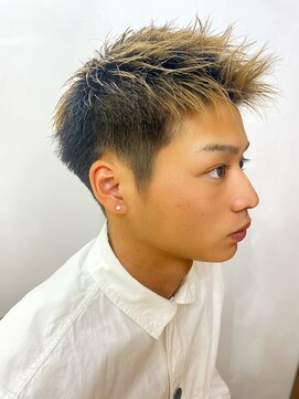 グランドライン(GRAND LINE) 2021's 短髪ベリーショートかきあげバングスタイル