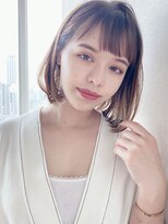 クィーンズガーデンバイケーツーギンザ(QUEEN’S GARDEN by K two GINZA)&nbsp;[K-two銀座]ハイライトとのバランスが◎Aラインボブ[銀座]