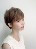 《era》 大人可愛い丸みショート ショコラベージュ みわ