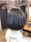 【くびれヘア】シンプルボブ