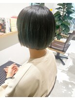 テトテヘアー(tetote hair) ボブ×ダークグリーン