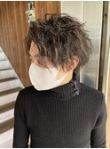 MEN'S HAIR かきあげ×ソフトツイスト×メッシュ