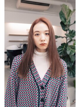 シカ(sica) ブリーチカラーで作るピーチピンク