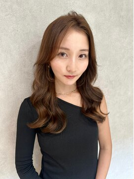 ロンド ルージュ 銀座店(Lond rouge) 韓国大人セミロングミルクティーベージュ