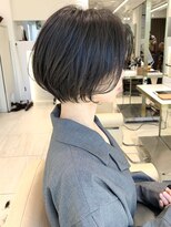 ショートボブ髪型30代40代50代前髪あり前髪なし面長丸顔【荒牧】
