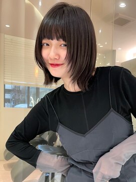 マイル 渋谷(mile) ボブレイヤー/グレージュ