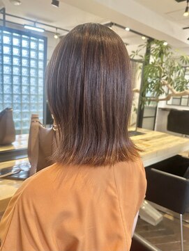 ファイブシーン アオヤマ(5SCENE AOYAMA) 切りっぱなしボブミニボブパーマくびれボブ外ハネボブブリーチ