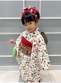 七五三　日本髪　着付　【銀座】福田