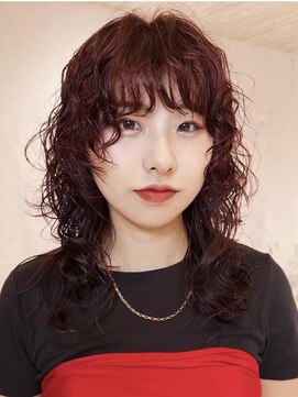 ボコカ(bococa) 【macana指名】ボルドーカラー レイヤーパーマ