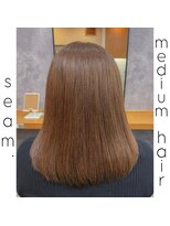 シーム(seam.)&nbsp;簡単スタイリングミディアムヘア◎どんな髪質・毛量・年齢もOK！