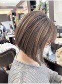 白髪ぼかしハイライトカラー