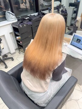 ラピス 福岡天神店(Lapis) ミルクティーベージュ×ブラウンエンドカラー