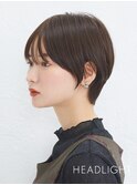 ショートヘア#ダークアッシュ#小顔似合わせカット