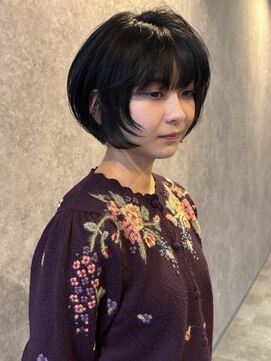 シック(chic.) 黒髪ボブ/黒髪ショート/耳掛けショート/layer/レイヤーカット