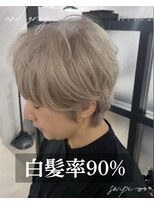 アンドグレイ 東京町屋店(and gray.)&nbsp;白髪率90%な頭皮のケア改善×白髪を活かす白髪ぼかし