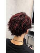 ORIGIN大須/上前津/パーマ/ハイトーン/メンズ特化【オリジン】【6/5 NEW OPEN(予定)】&nbsp;レッドメッシュ