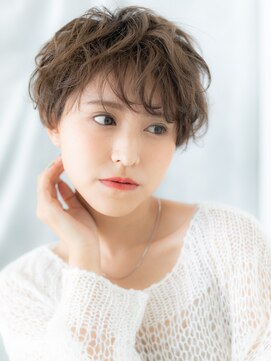 ドクターズ サロン ラブ(Dr's Salon LAB) エモージュ前髪パーマエアリー抜け感ショートu古河20代30代40代