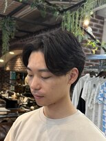 バーシャミ 博多(Baciami) 中村敬斗選手ヘアー モテセンターパート