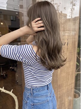 ニコリヘアワークス(nicori hair works) ロング×シルクベージュ1