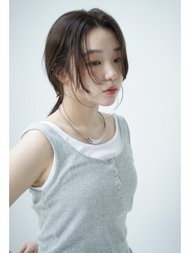 クレイン バイ パプスドコワフュール 宝塚中山寺(Crane by Pap'sde coiffeur) レイヤースタイルをゆるくバレッタまとめて♪