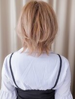 カバーヘア ブリス 川口(COVER HAIR bliss)&nbsp;ハイトーンカラー結べるくびれボブハッシュウルフ10代20代Y川口