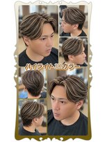 ヘアーファクトリー☆マハロ(Hair Factory☆MAHARO)&nbsp;ハワイアントパーズヘアカラー＆フェザーバックスキンフェード