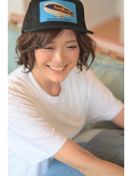 アソビ(Asobi) 【西海岸風】外ハネボブ×キャップ