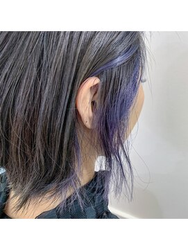 テクライズ 豊橋店(TECHRISE) サファイアブルー×インナーカラー