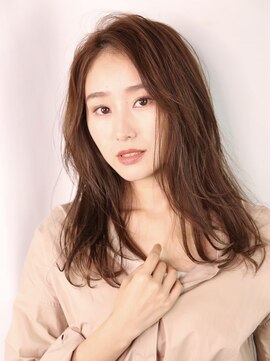 デイジー インデックスヘア 大島店(DAISY index hair) ”DAISY大島店” フリンジウェーブ 前髪 ココアブラウン 艶髪