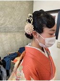 着物×フィンガーウェーブ
