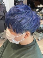 フィーリー ヘア デザイン 太田店(feAry)&nbsp;ダブルカラー　ブルー