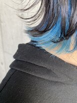 ガルボ ヘアー(garbo hair)&nbsp;#ガルボヘアー #インナーカラー #水色 #カラー #@garbohair_rina