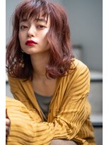 オースティン 流山おおたかの森(AUSTIN)&nbsp;大人かわいい前髪セシルカットココアブラウンフリンジウェーブ