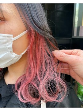 アクト 十条店(ACT) クリアピンク/ピンクインナーカラー/イヤリングカラー