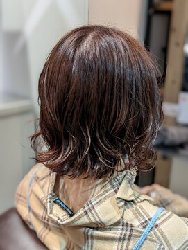 ナンバー イル デュッカ 札幌(N° il duca) ナチュラルブラウン×愛されボブ