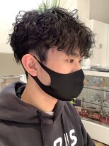 森岡美容室&nbsp;メンズスパイラルパーマスタイル