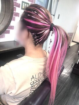 エクステンション リズム 新小岩店(EXTENSION RHYTHM) ○編み込み原色エクステ○