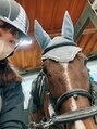 ヘアーサロン 美匠(hair salon)&nbsp;趣味1。乗馬。4級のライセンス取得。馬は癒し♪乗馬歴２年半♪