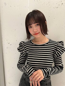 ガリカ(Gallica kinshicho) 【竹之内蔵人】大人かわいいナチュラル外ハネボブ/艶感ベージュ