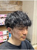 無造作前髪ツイストスパイラル