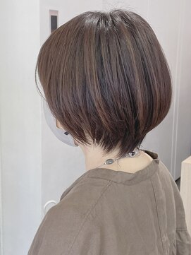 ヘア アンド スパ エジェリ プリム(hair&spa egerie prime) 大人ショートボブ/上質グレー/白髪染め/20代/30代/40代/50代